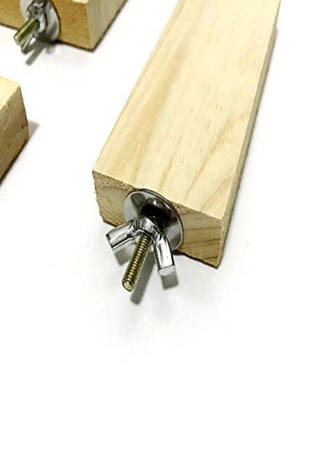 Western Era Wooden Platform, Perch Toy for Birds (Pack of 3) - Image 5